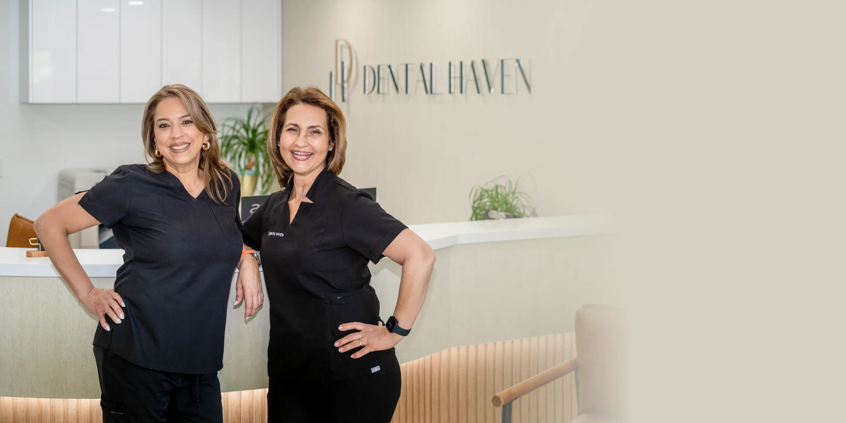 Dental Haven team helping with insurance